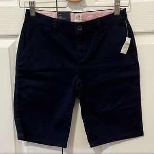 Gap Kids Uniform Bermuda Shorts True Indigo Size Regular 12